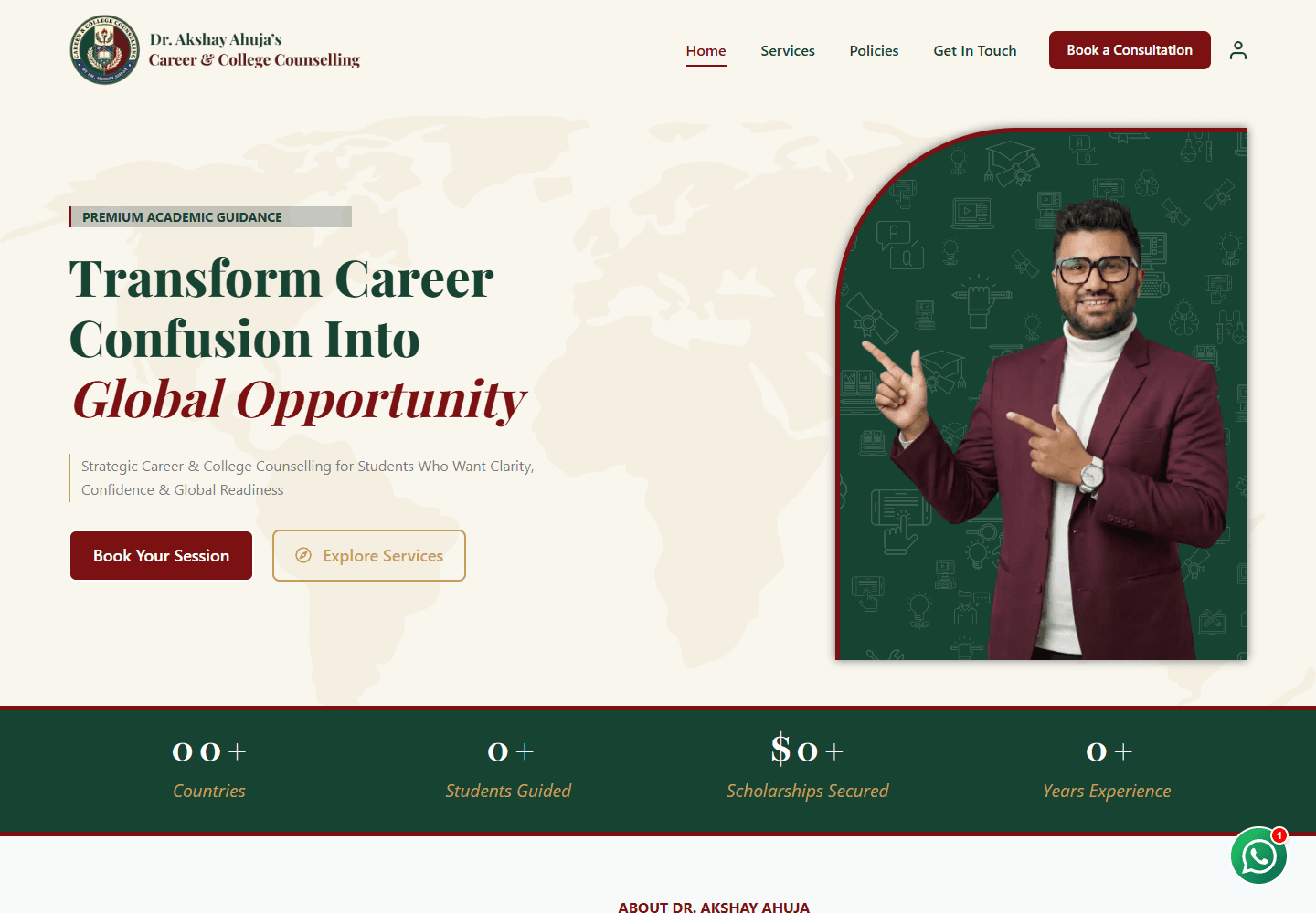 Career & College Coach homepage preview